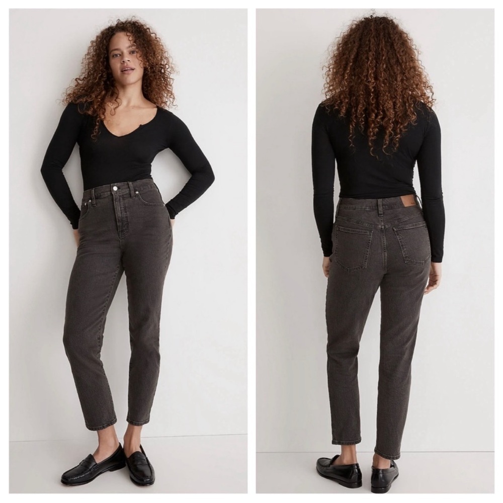 MADEWELL black the perfect vintage jean